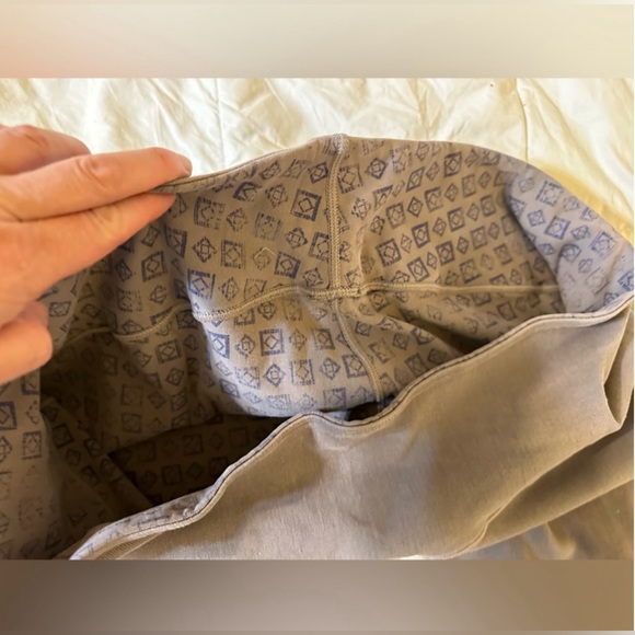 reversible blue gray geometric pattern - Stretch Ankle Pants -no pockets - 2X - Picture 13 of 16